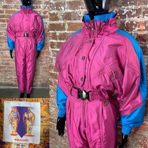 Vintage 80s DESCENTE Ski Suit - Size 4